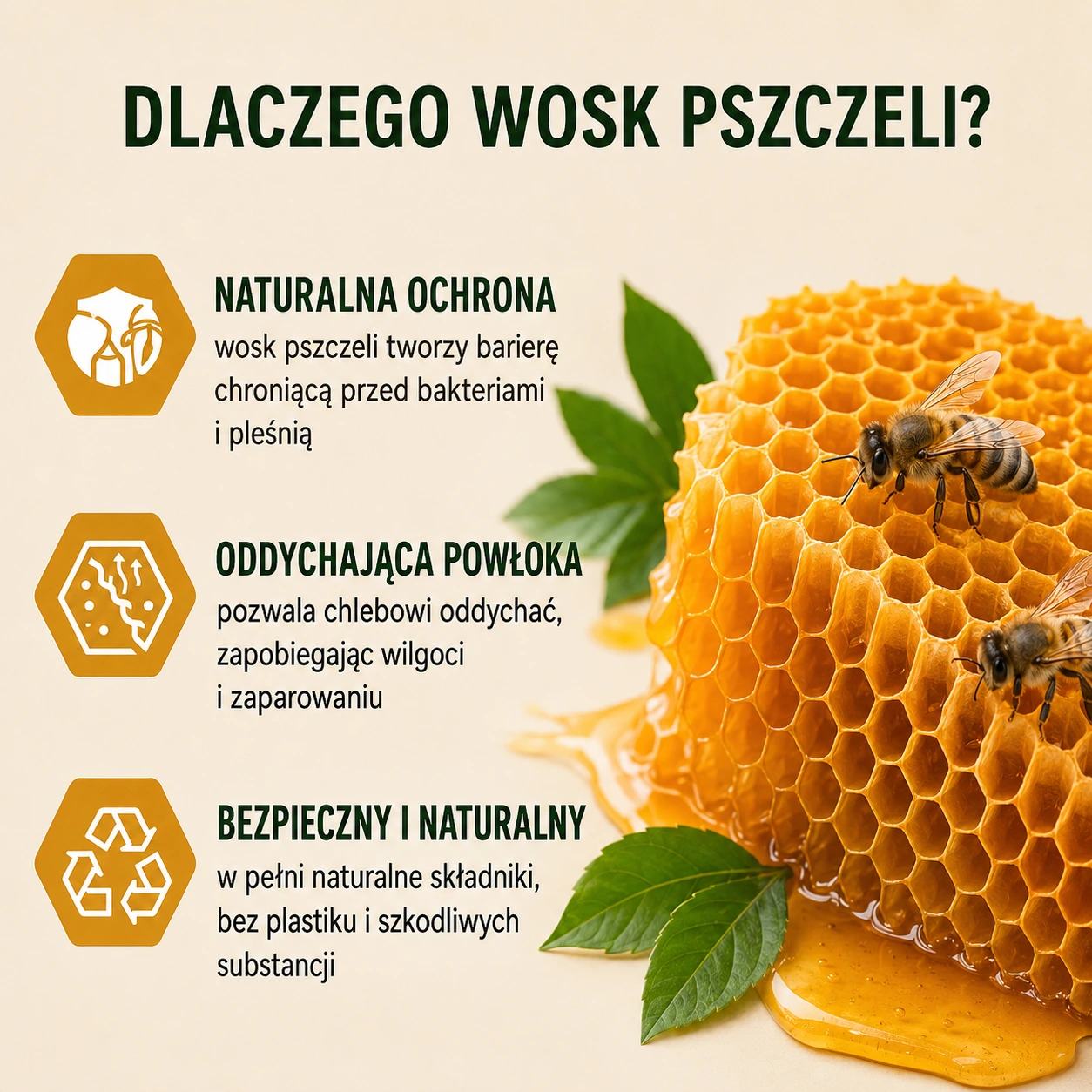 Faktura wosku pszczelego na tkaninie